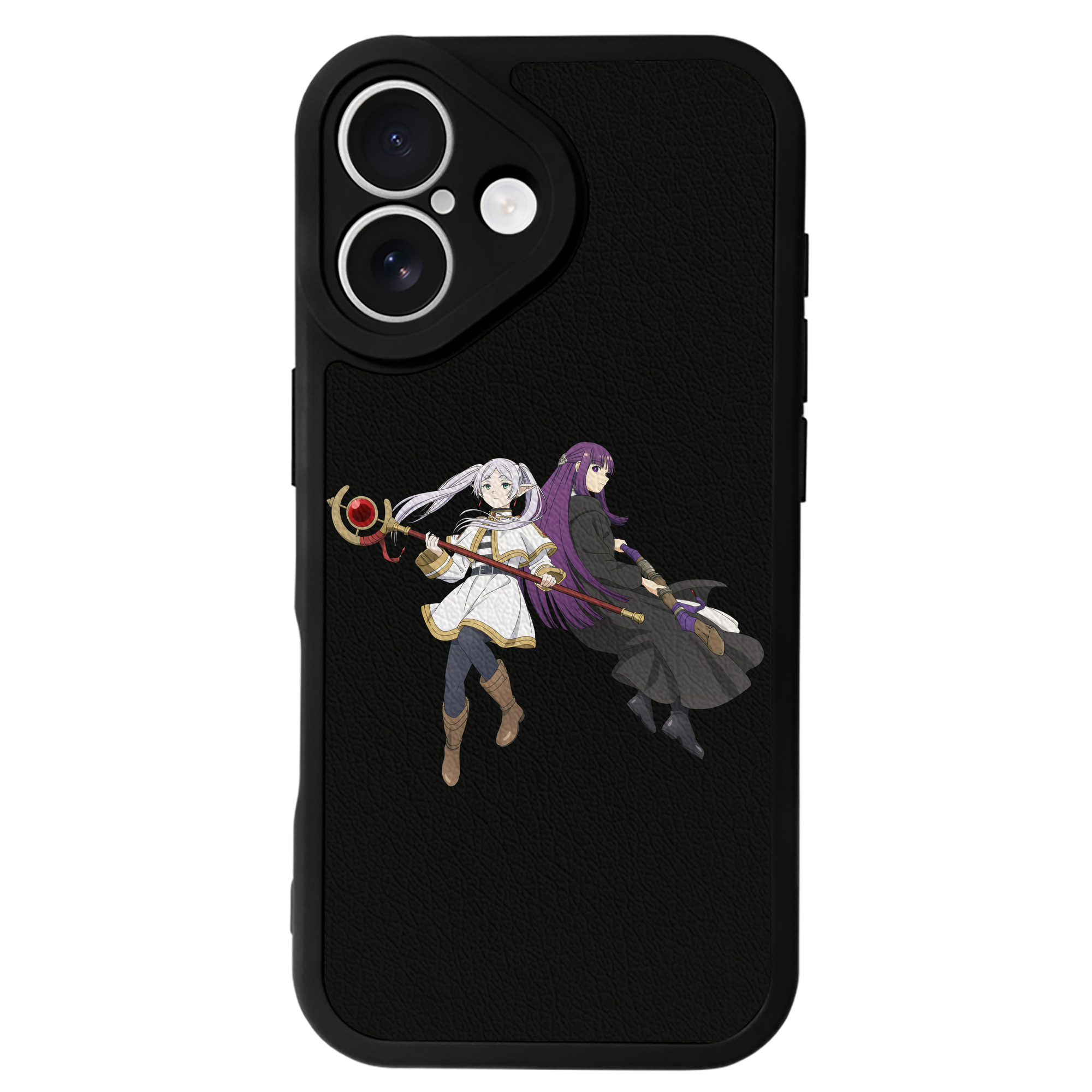 （画像用） 葬送のフリーレン Frieren 【iPhone 16シリーズ対応】シリコンスマホケース（レザー調） 材質：シリコン